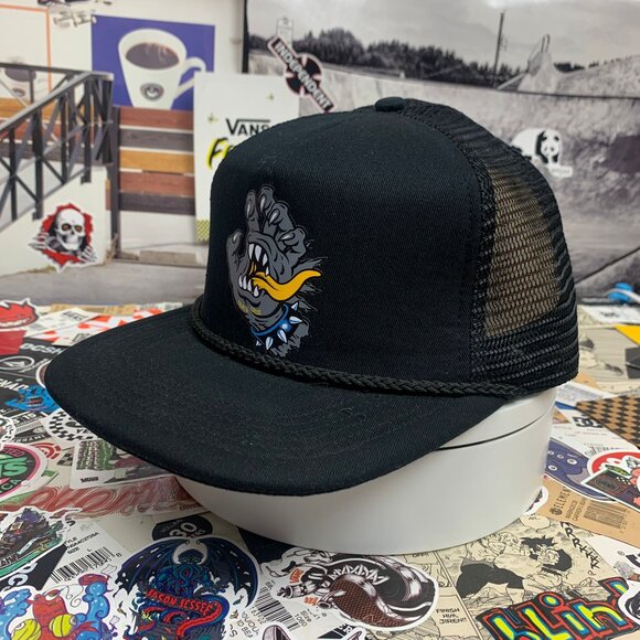 Santa Cruz  Black Trucker Hat NEW - Picture 3 of 9